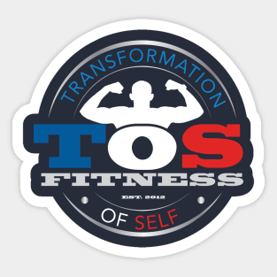 TOS Red, White, and Blue Sticker